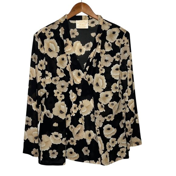 Vintage Pendleton Sheer Top Asian Inspired Whimsigoth Indie Boho Size XL - Picture 10 of 11